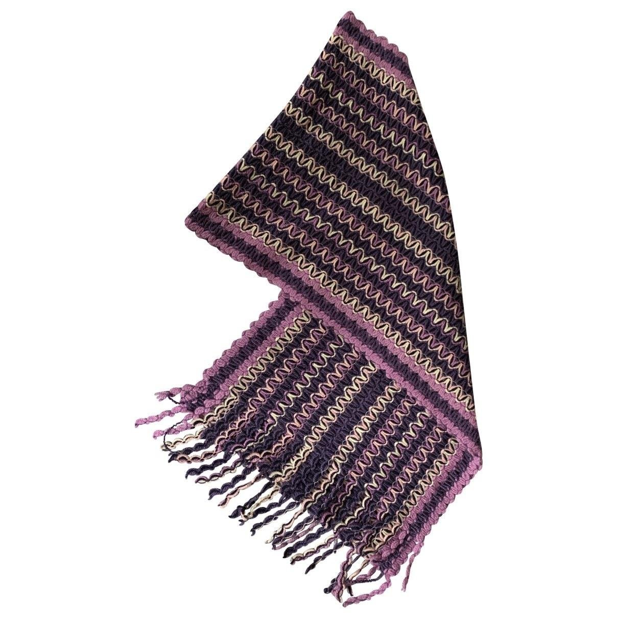 Missoni Purple Wool Scarf - Lyst