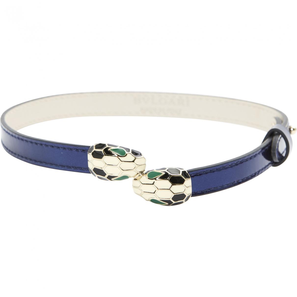 bulgari snake leather bracelet