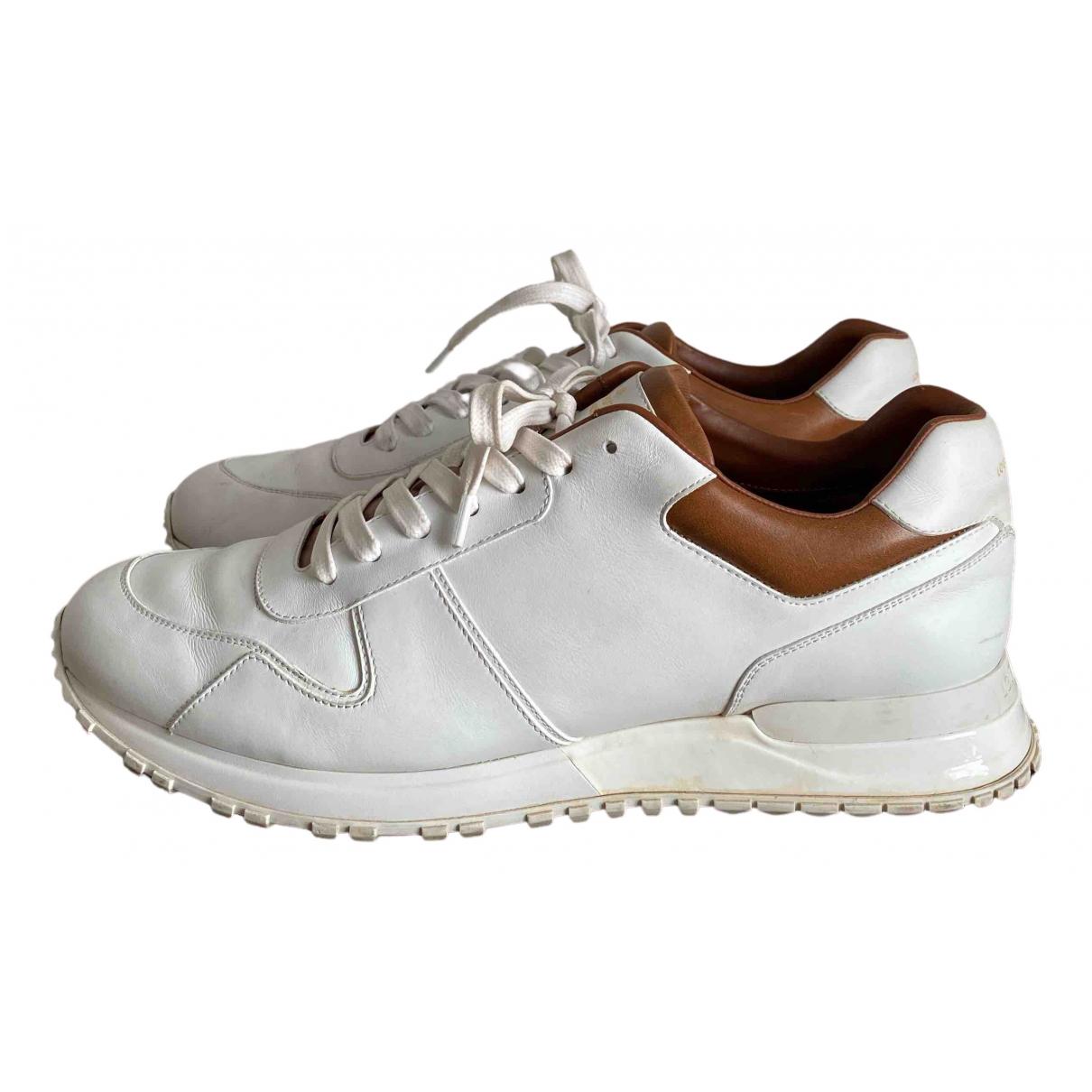 Louis Vuitton Run Away Leather Low Trainers in White for Men - Lyst