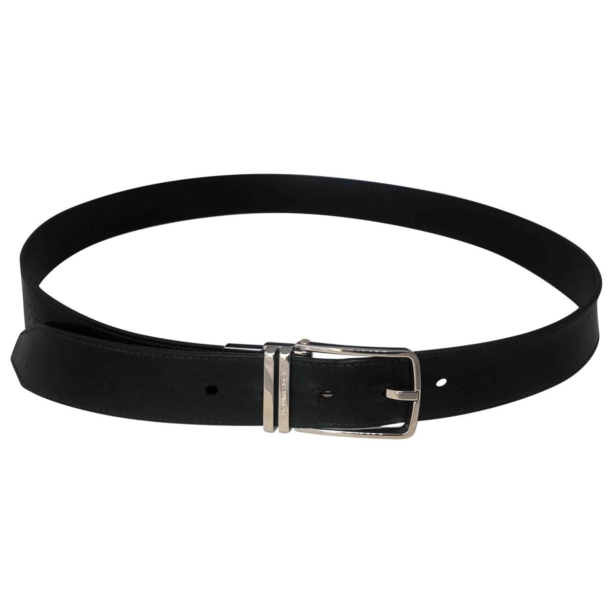 Louis Vuitton Citizen Leather Belt in Black for Men - Lyst