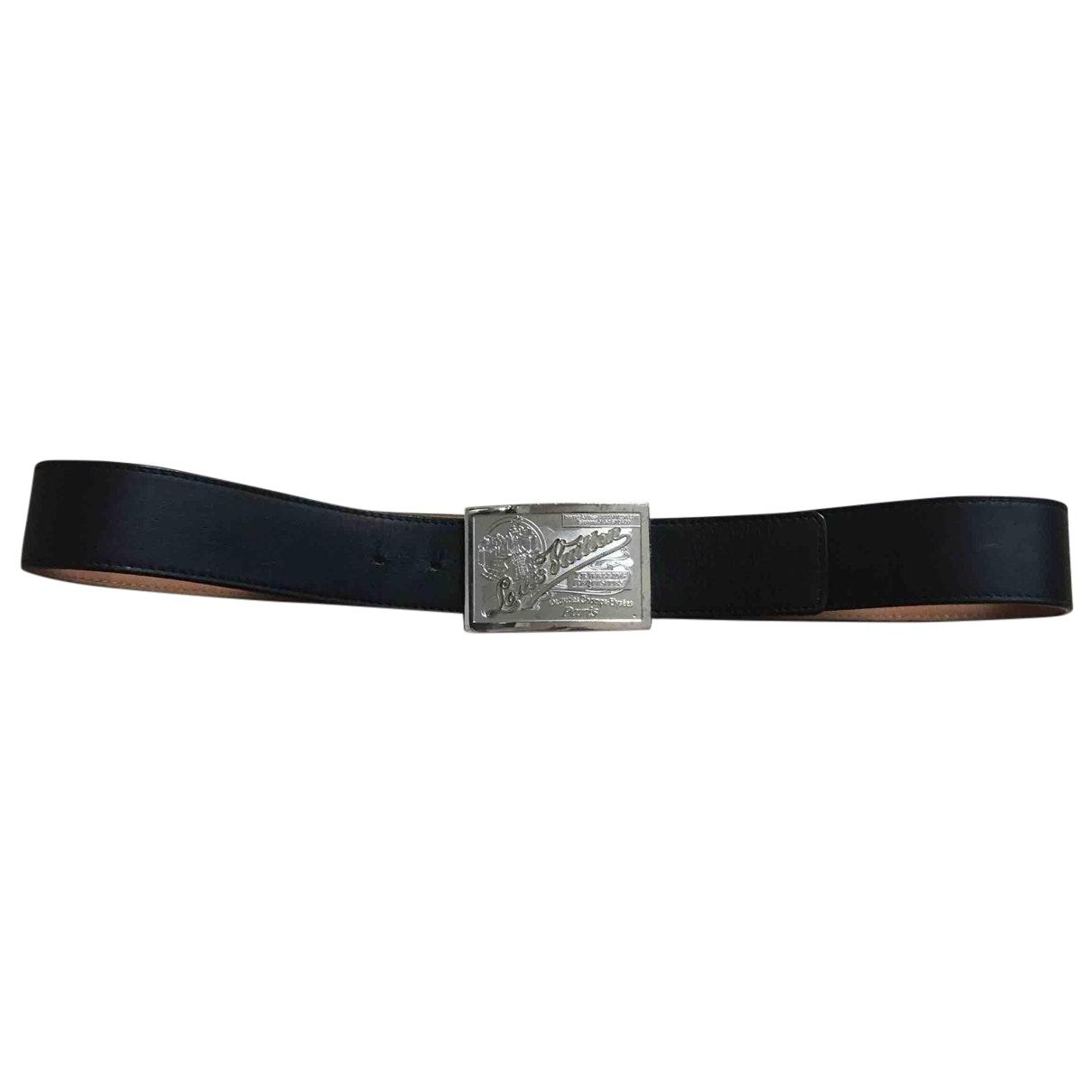 Louis Vuitton Hockenheim Leather Belt in Black for Men - Lyst