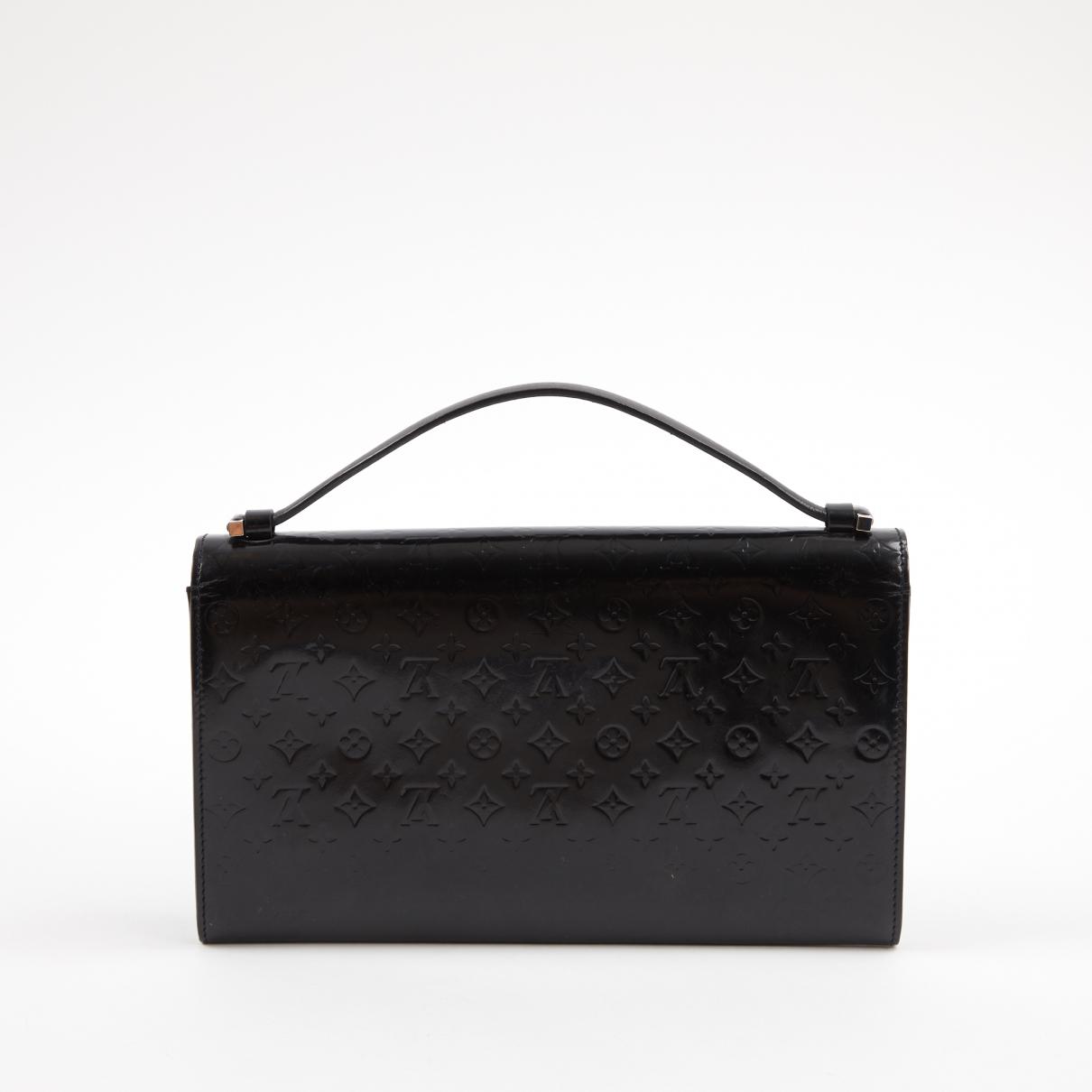 Louis Vuitton Vintage Black Patent Leather Clutch Bag - Lyst