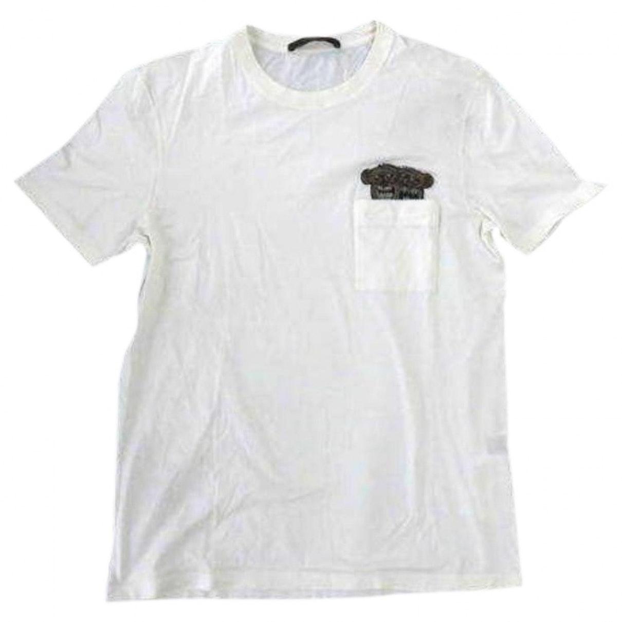 Louis Vuitton White Cotton T-shirt for Men - Lyst
