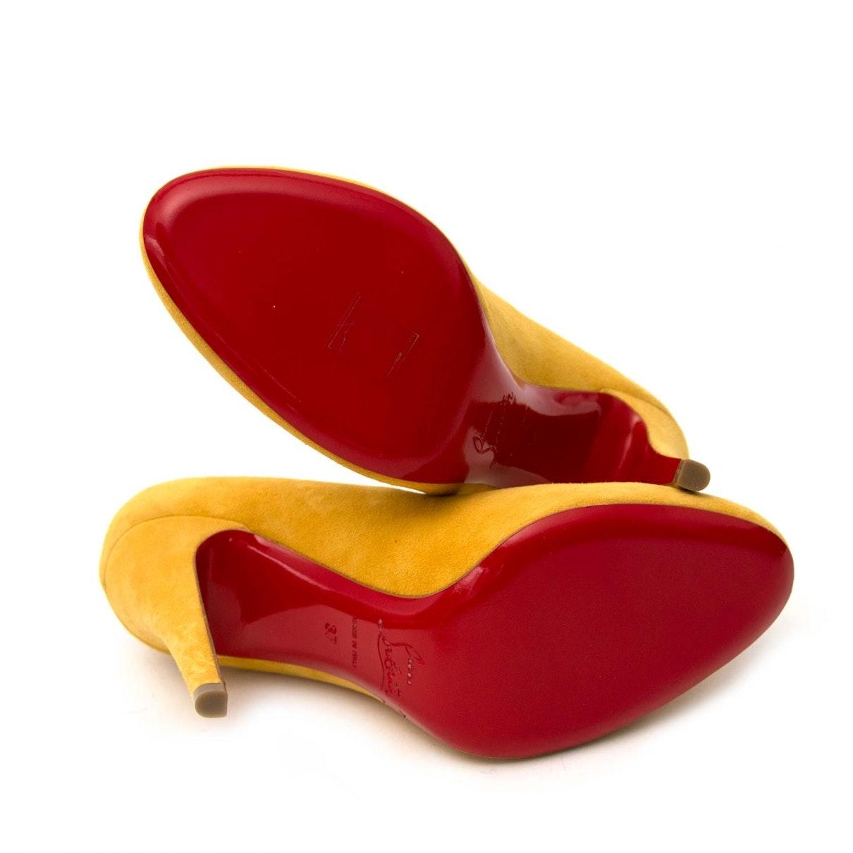 christian louboutin shoes yellow