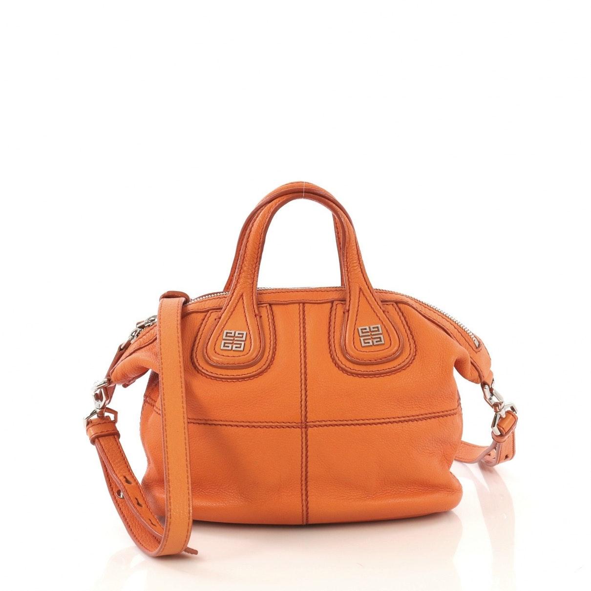 Givenchy Nightingale Orange Leather Handbag Lyst