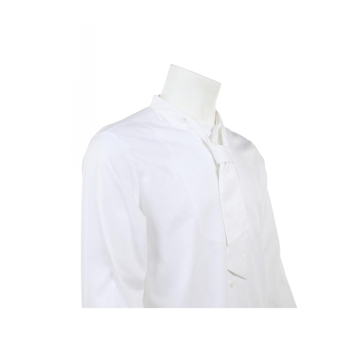 Loewe Cotton Shirt in White for Men - Lyst