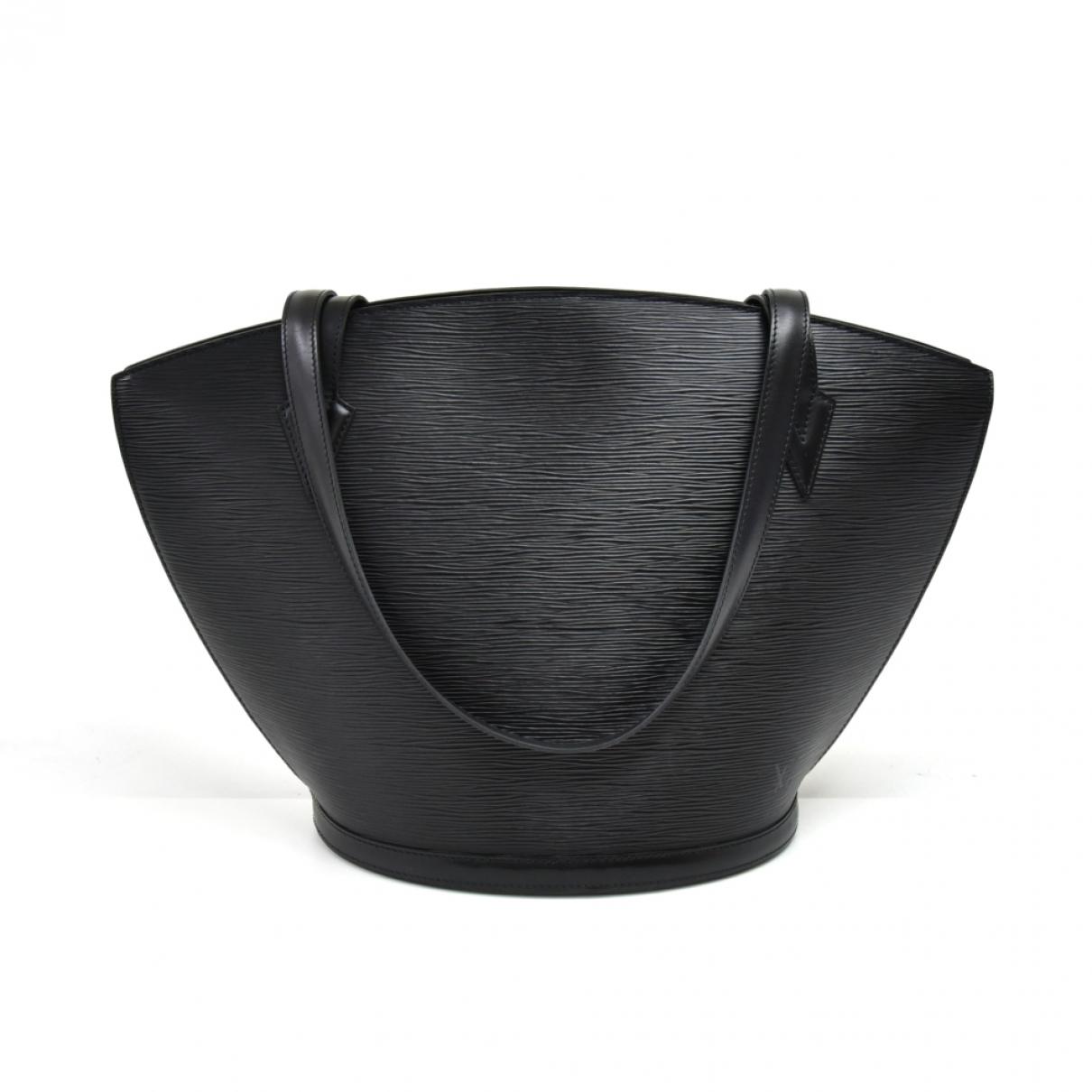 Lyst - Louis Vuitton Vintage St Jacques Black Leather Handbag in Black