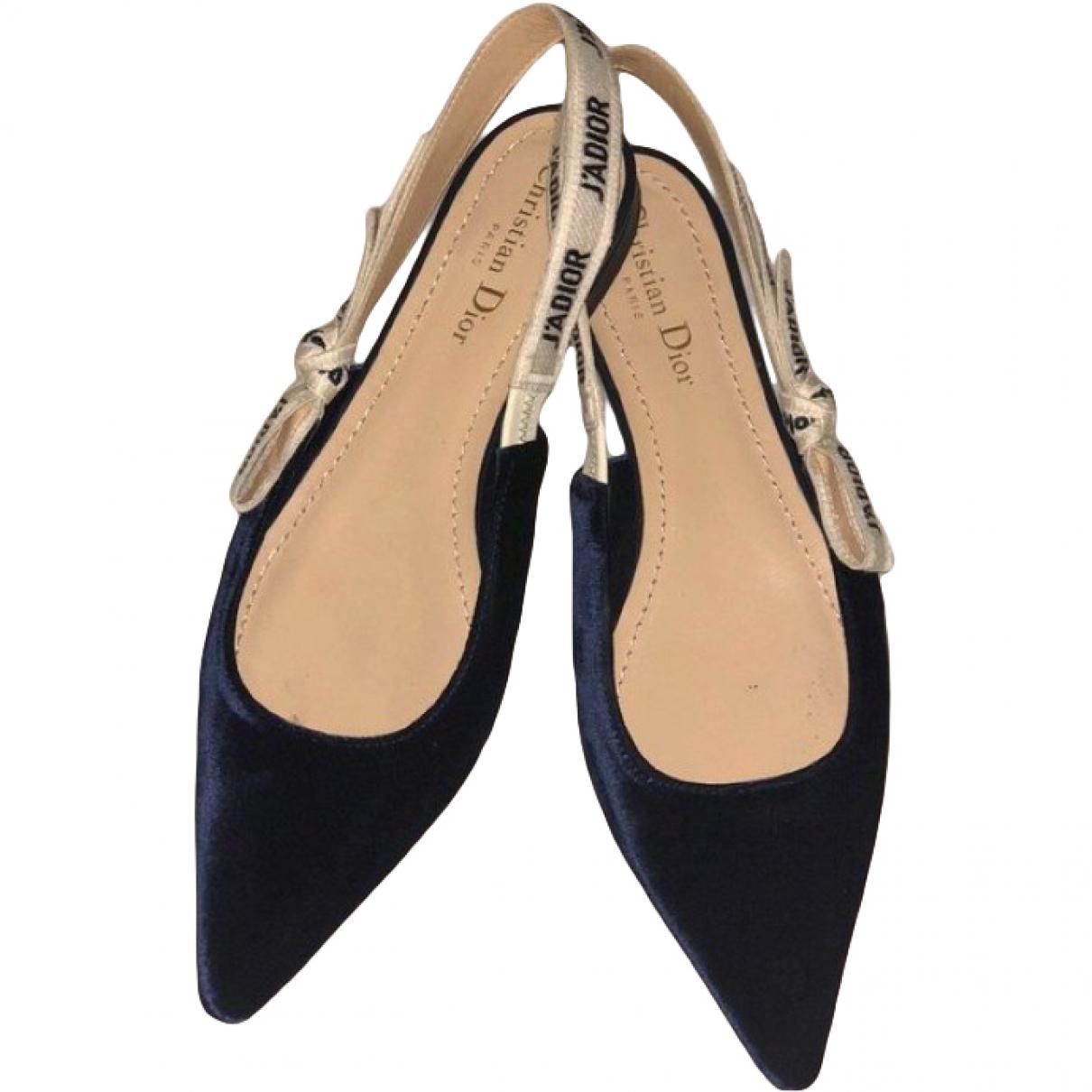 navy velvet flats