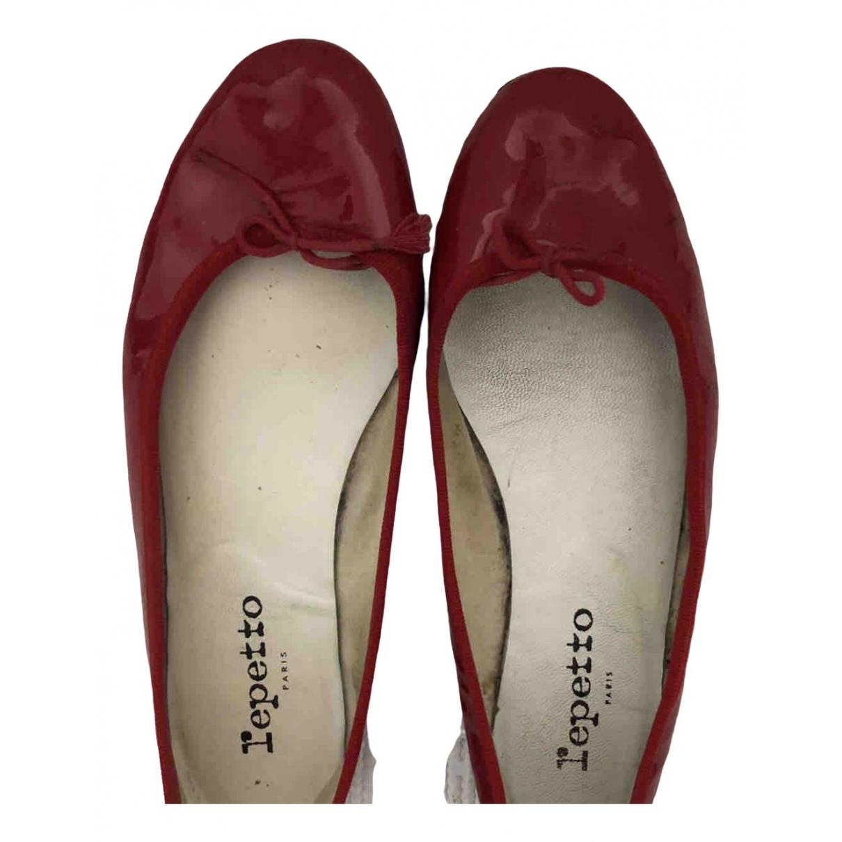 red repetto ballet flats