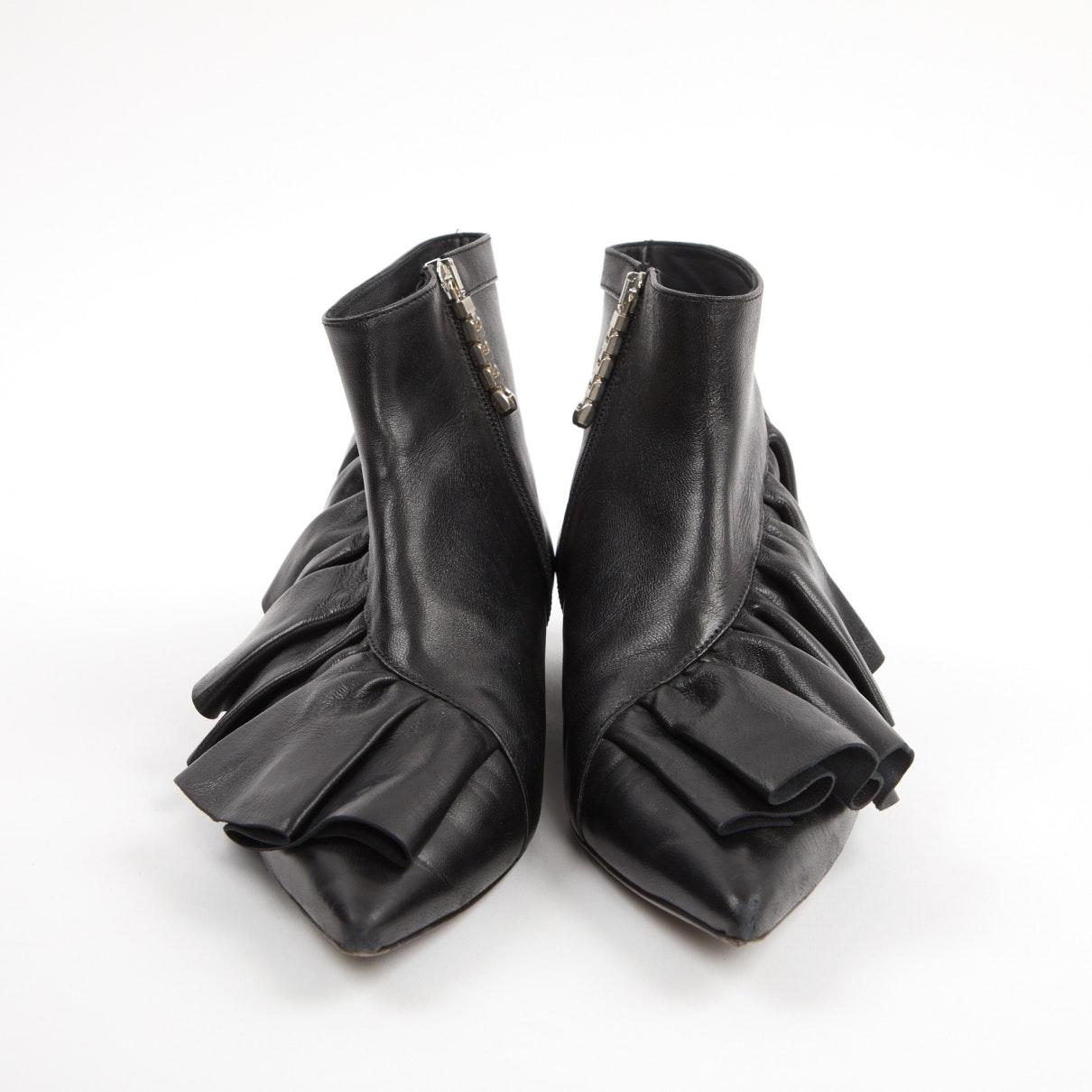 JW Anderson Black Leather Boots Lyst