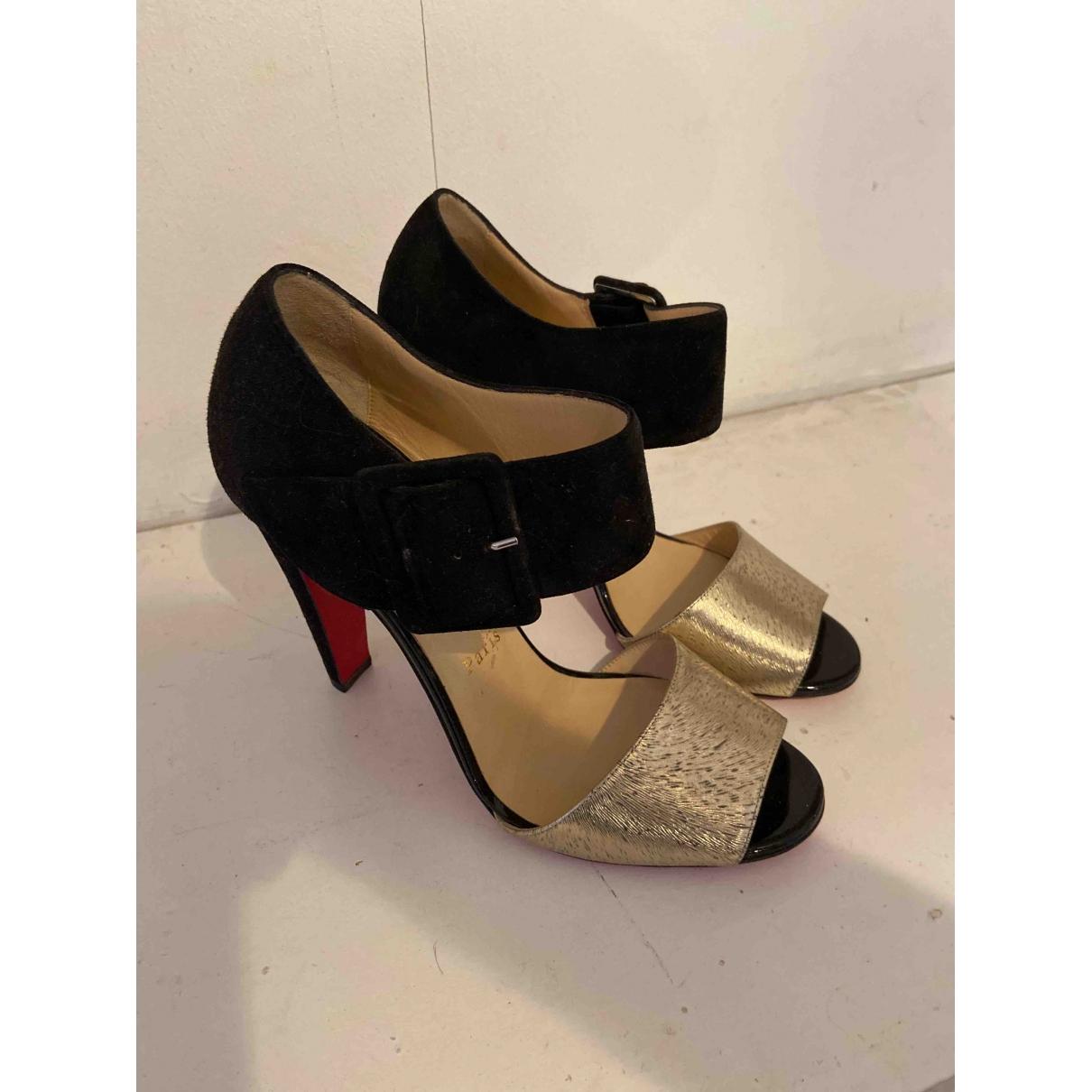 louboutin black sandals