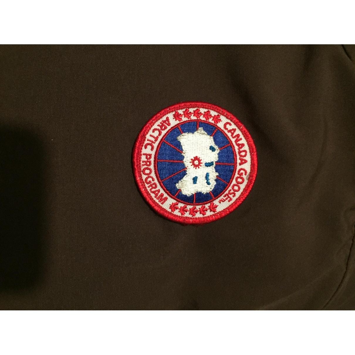 Canada Goose Goose Brown Polyester Coat for Men - Lyst