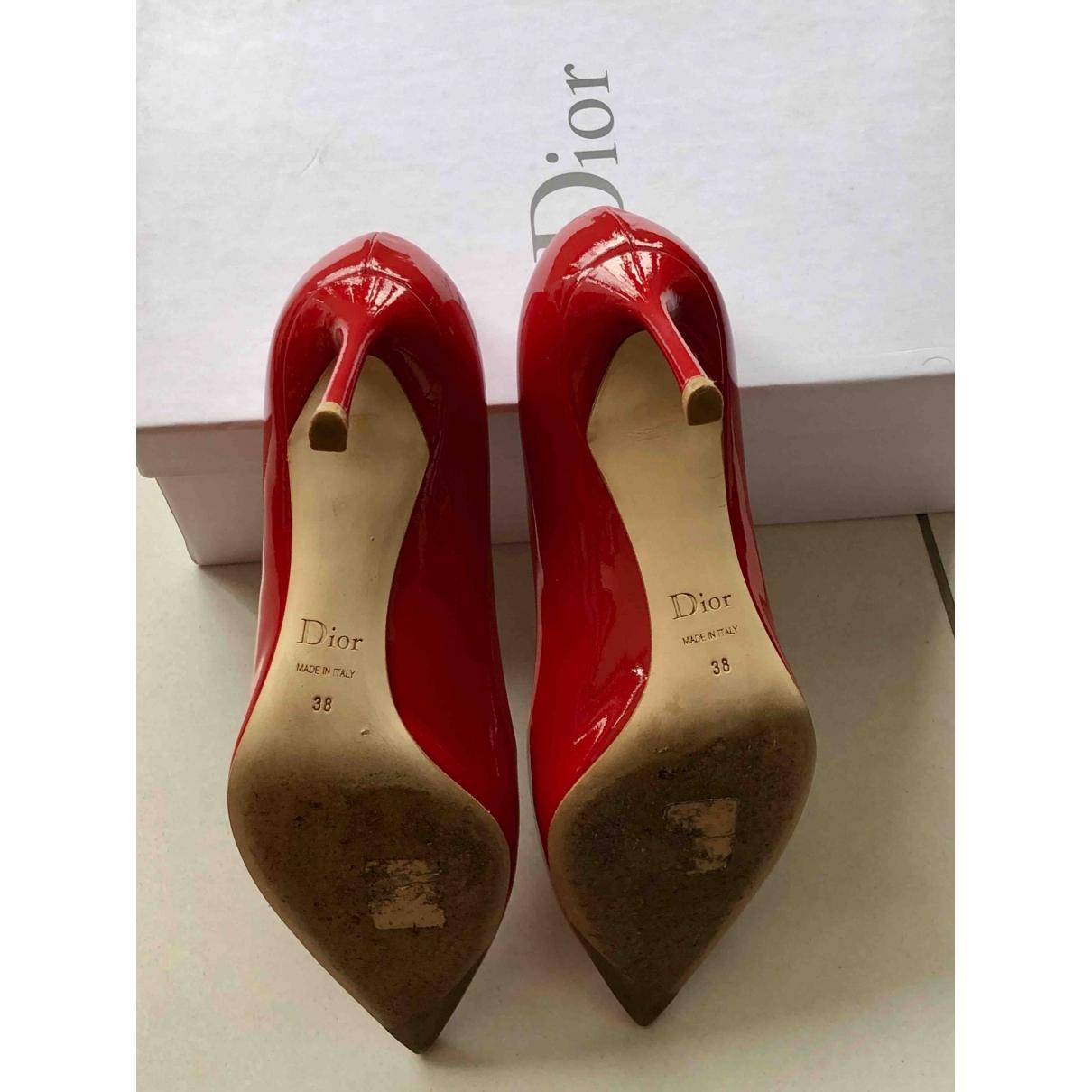 dior red pumps