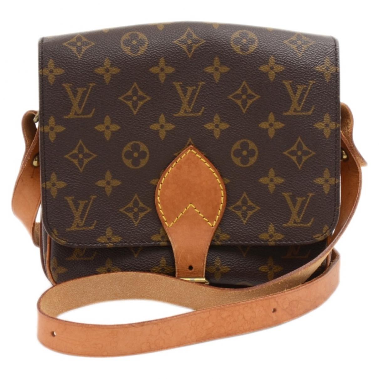 Louis Vuitton Canvas Cartouchière Cloth Crossbody Bag in Brown - Lyst