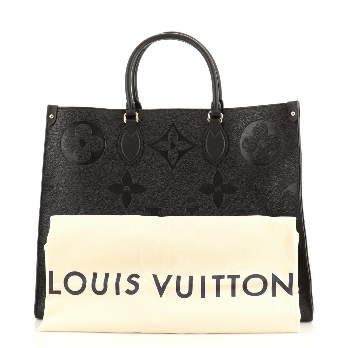 Louis Vuitton Leather Handbag in Black - Lyst