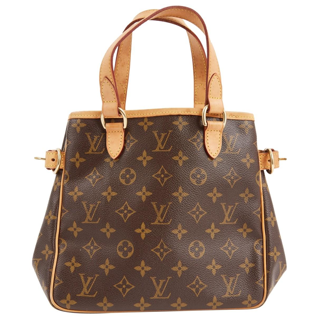 Louis Vuitton Brown Cloth Handbag in Brown - Lyst