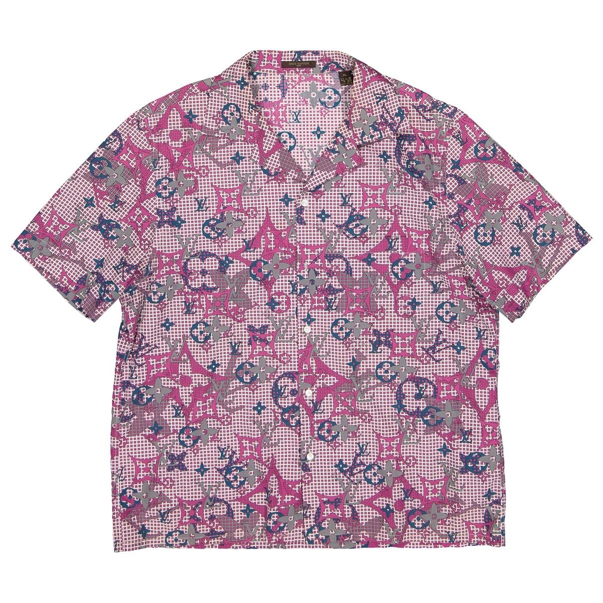 Louis Vuitton Pink Cotton Shirts in Pink for Men - Lyst