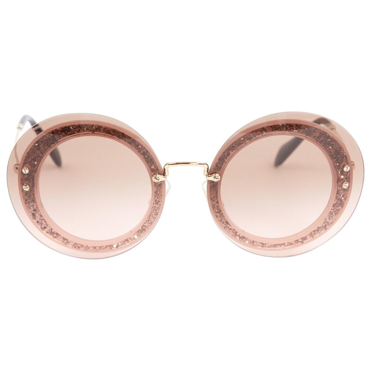 Miu Miu \n Pink Plastic Sunglasses - Lyst