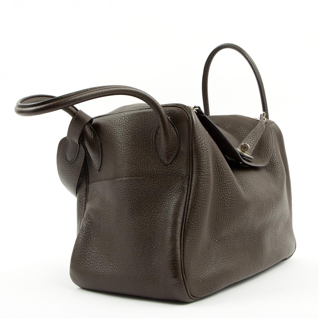 Hermès Lindy Leather Bag in Brown - Lyst