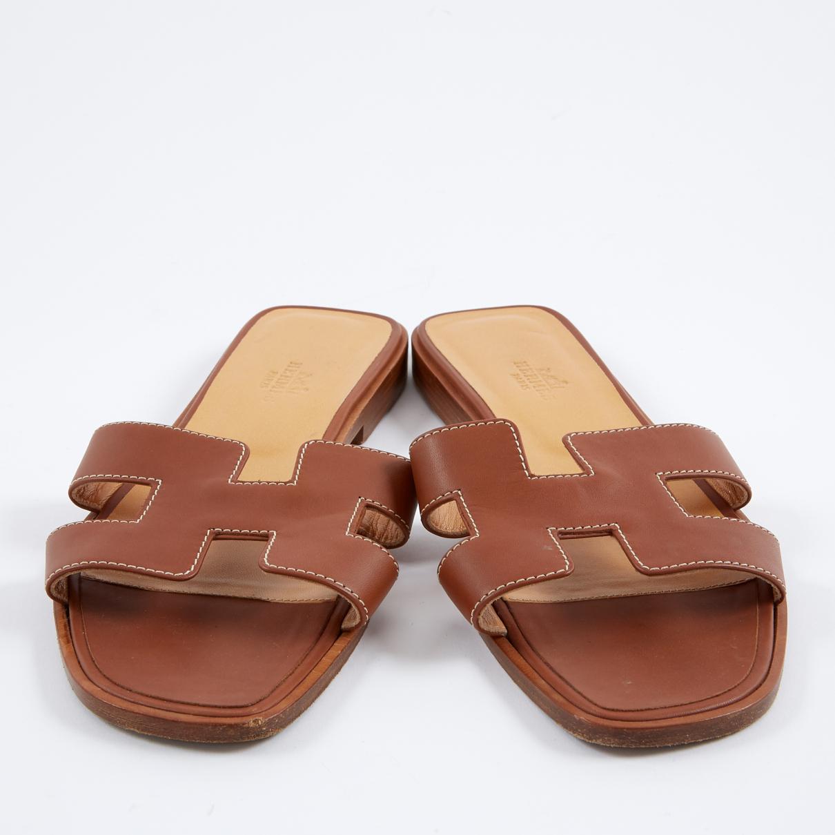 sandale plate hermes