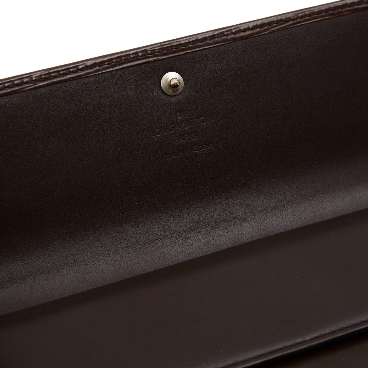 Louis Vuitton Sarah Brown Leather Wallet - Lyst