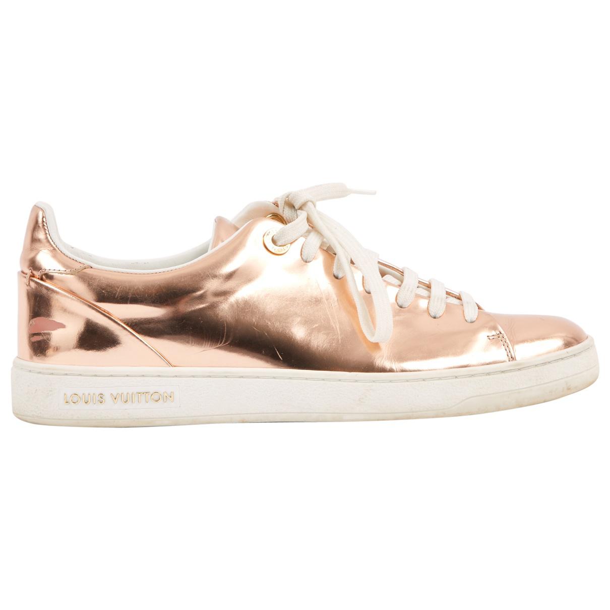 Louis Vuitton Pre-owned Patent Leather Trainers in Pink - Lyst