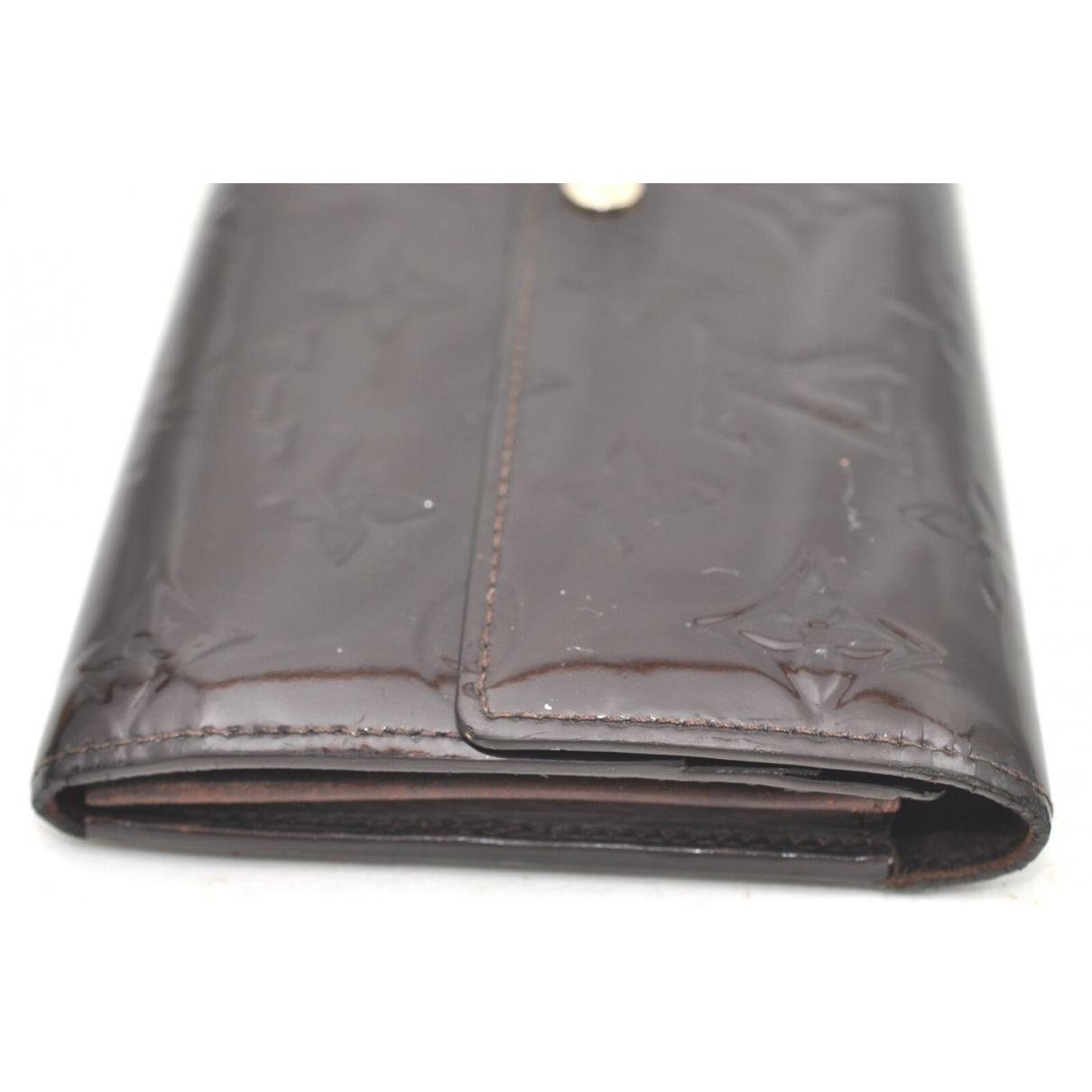 Louis Vuitton Sarah Burgundy Patent Leather Wallet - Lyst