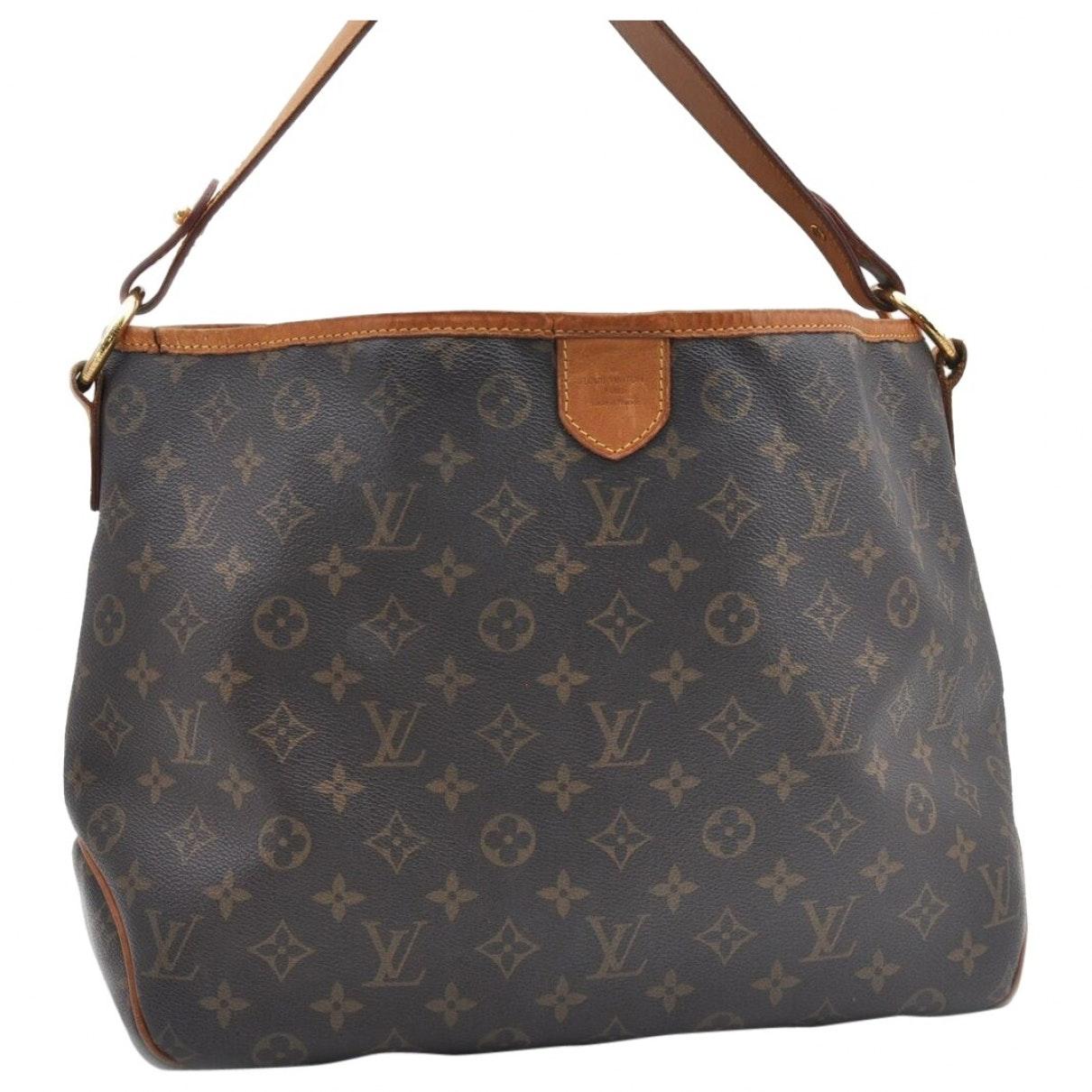 Louis Vuitton Canvas Delightful Brown Cloth Handbag - Lyst