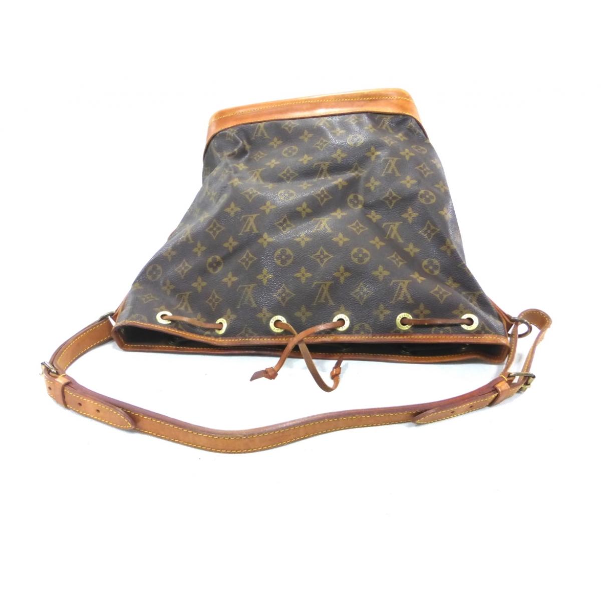 Louis Vuitton Noé Brown Cloth Handbag - Lyst