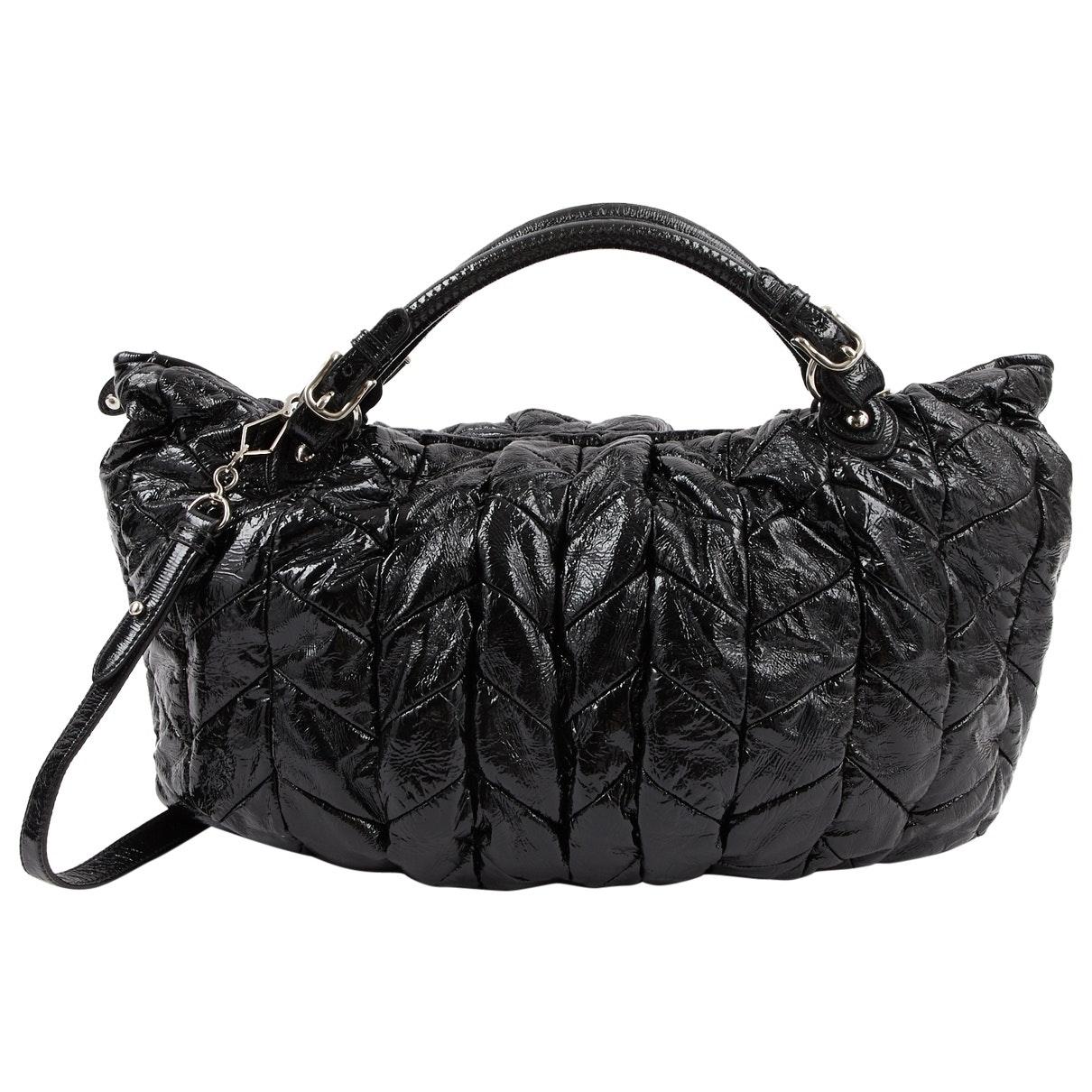 Miu Miu \n Black Patent Leather Handbag - Lyst
