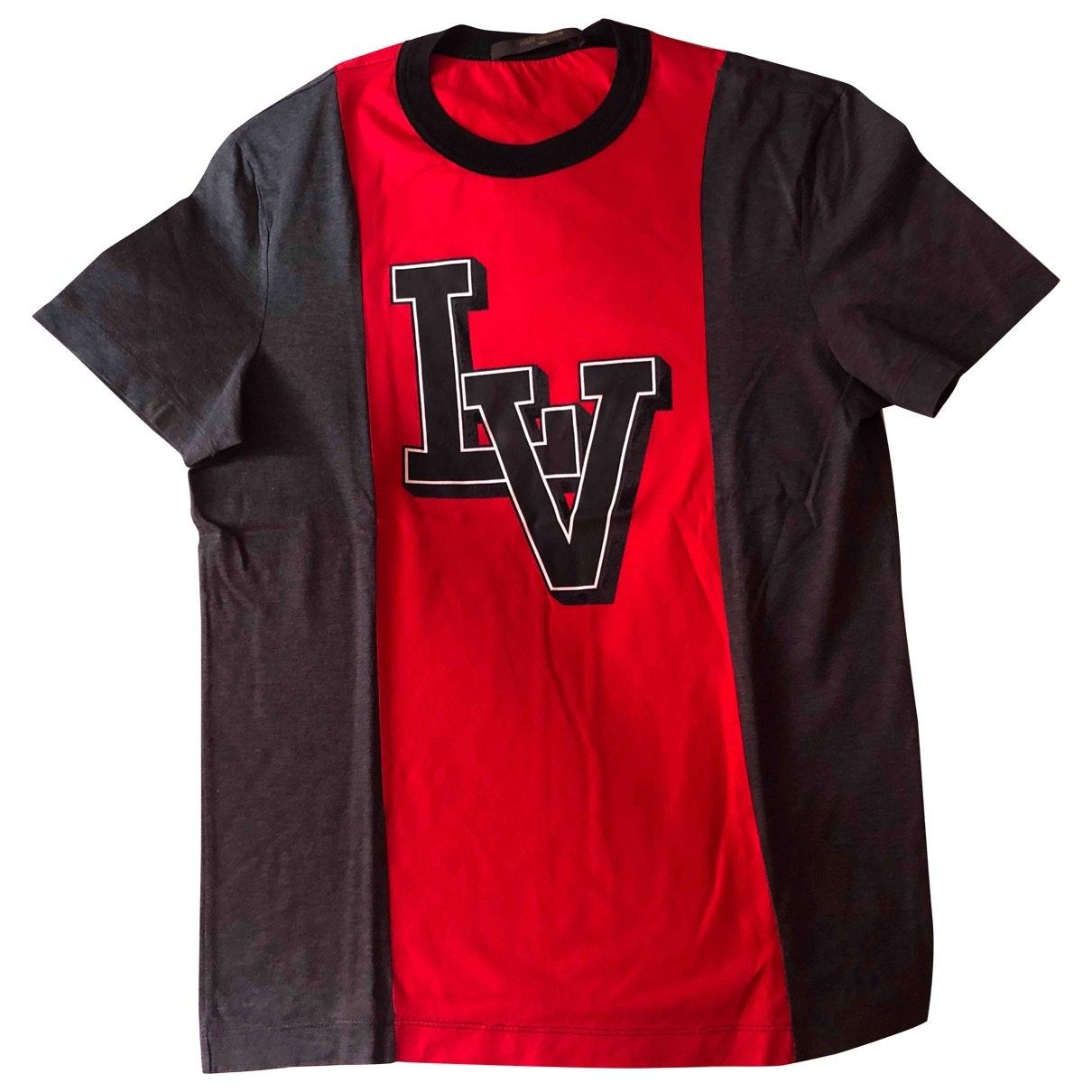 Louis Vuitton Red Cotton T-shirt for Men - Lyst