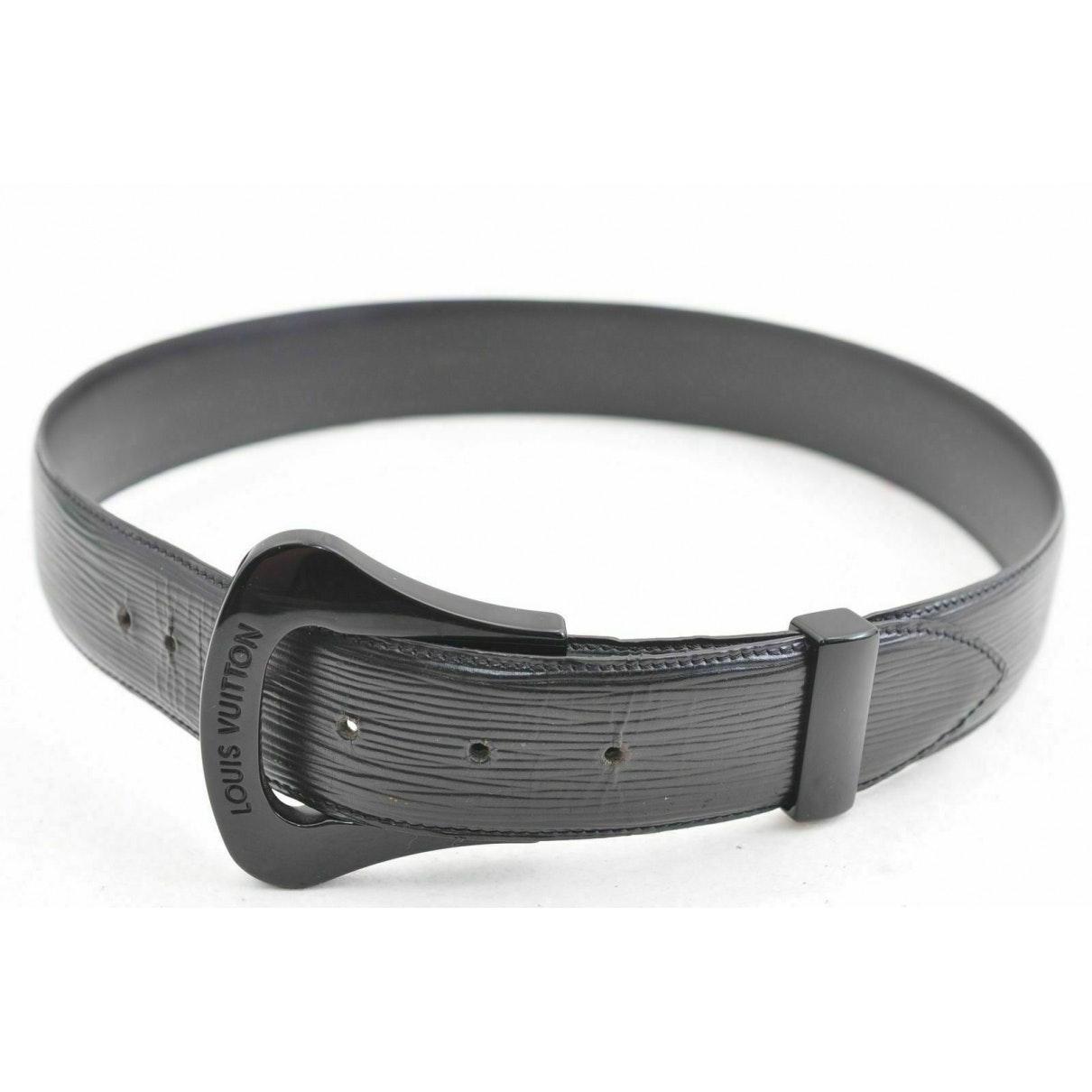 Louis Vuitton Black Leather Belt Lyst