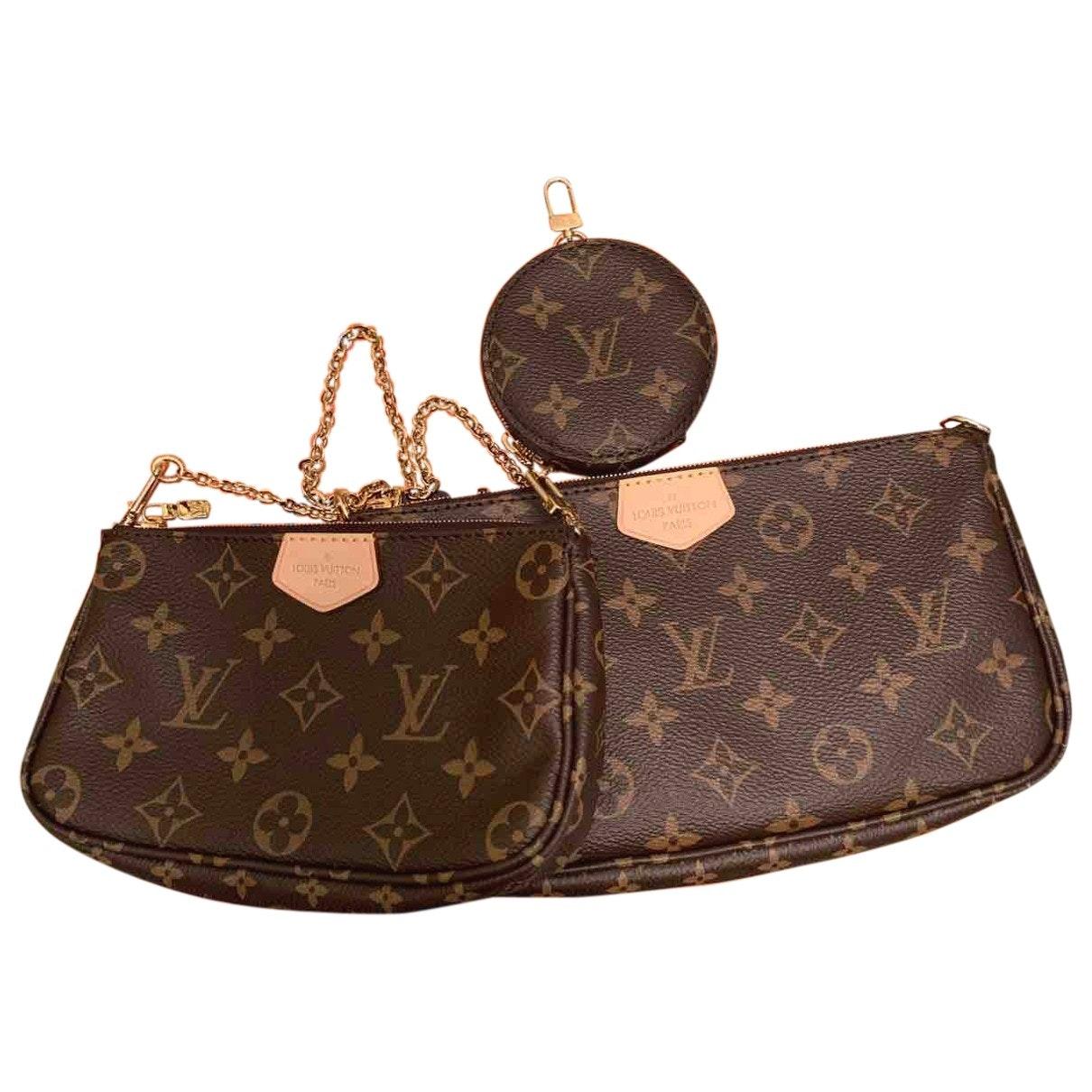 Louis Vuitton Multi Pochette Accessoires Brown Patent Leather Handbag - Lyst