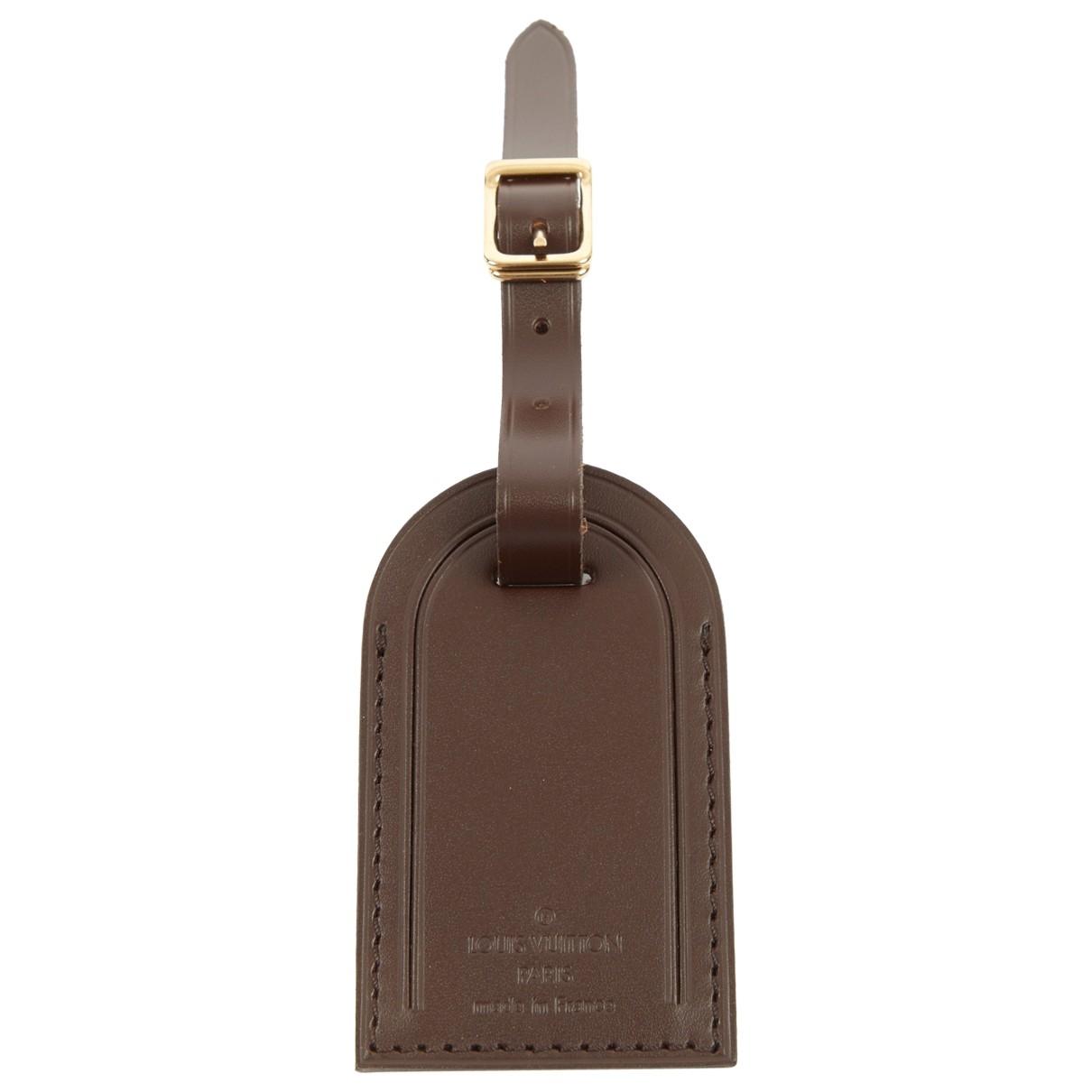 Louis Vuitton Brown Leather Bag Charms - Lyst