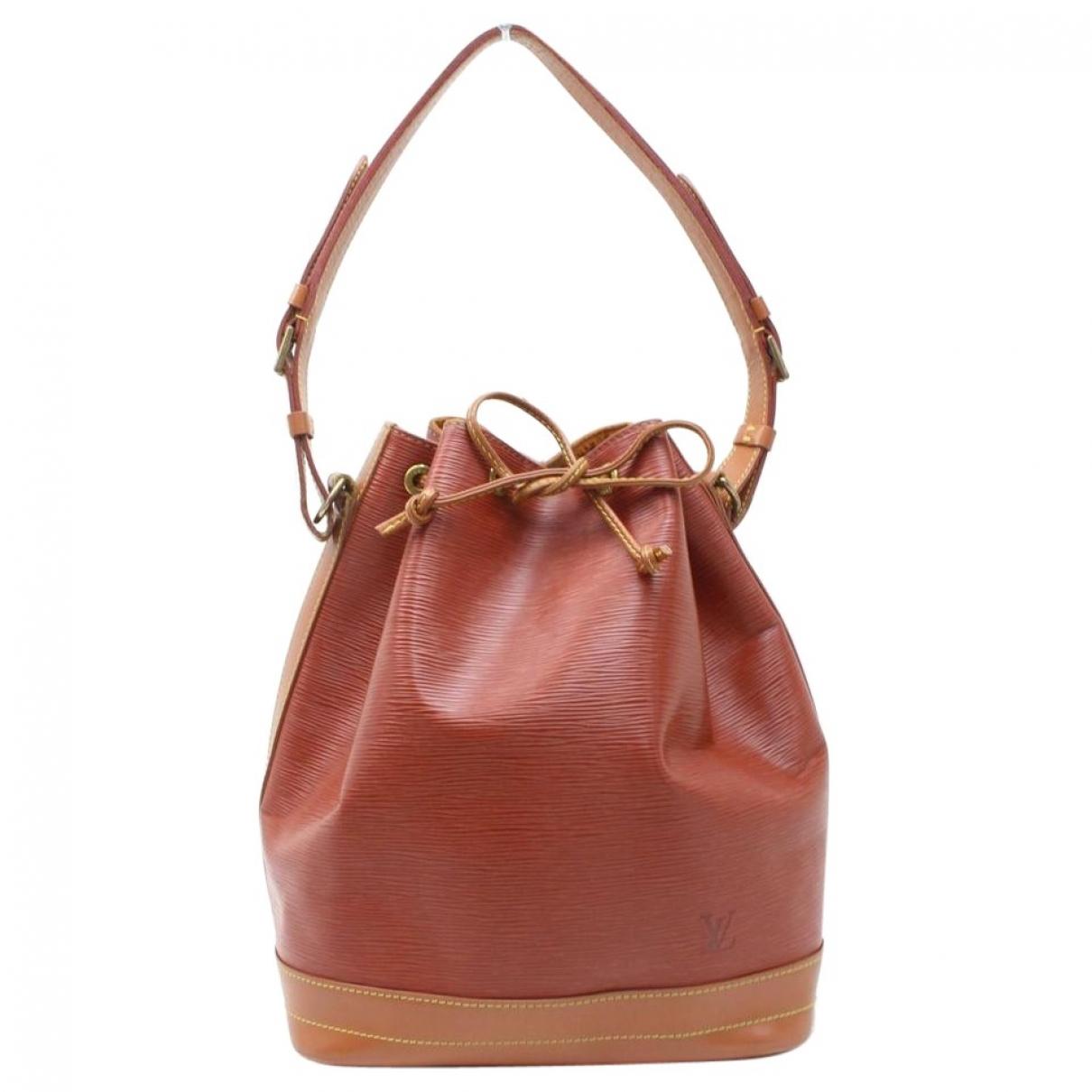 Lyst - Louis Vuitton Brown Leather Handbag in Brown