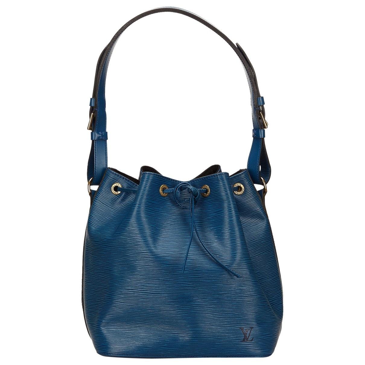 Louis Vuitton Pre-owned Leather Handbag in Blue - Lyst
