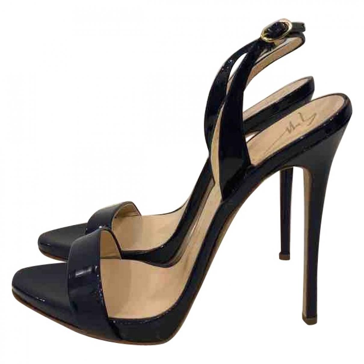 square peep toe mules