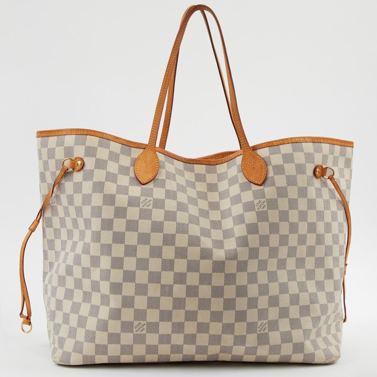 Louis Vuitton Canvas Pre-owned Neverfull Cloth Tote - Lyst