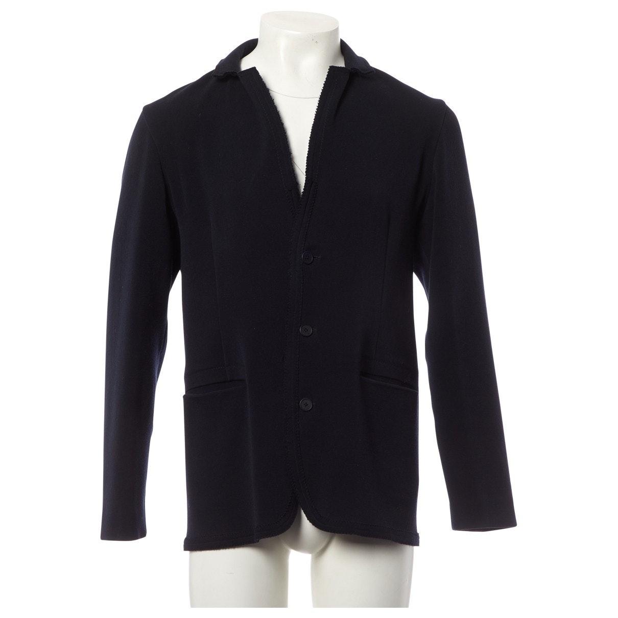 Bottega Veneta Wool Jacket in Navy (Blue) for Men - Lyst