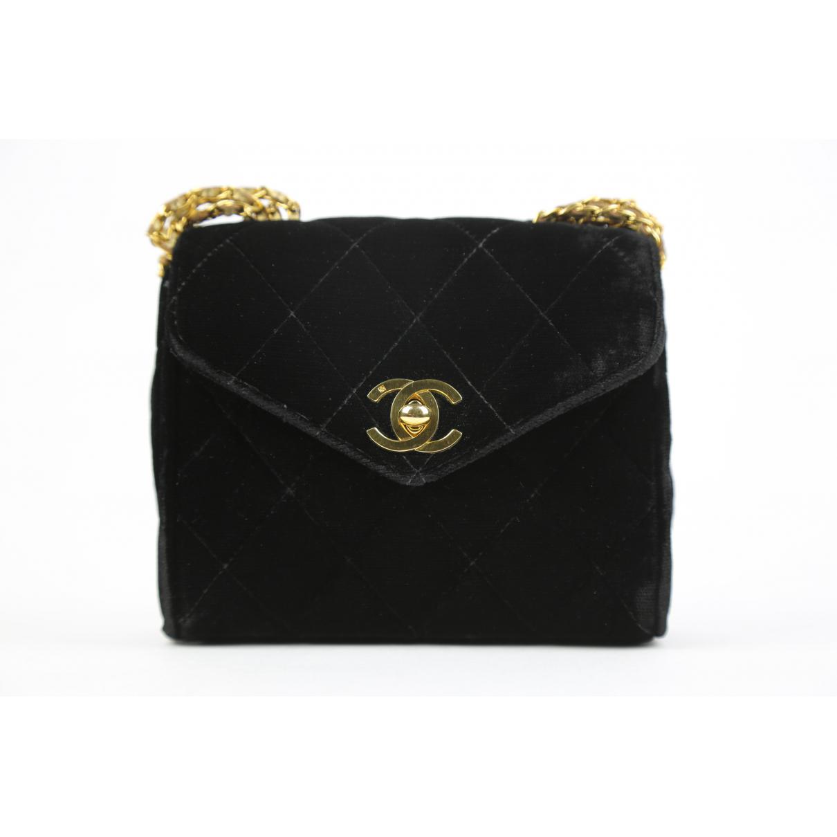 chanel black mini bag