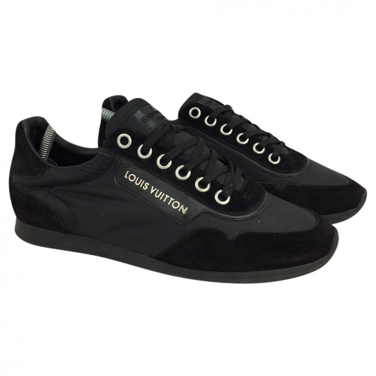 Louis Vuitton Suede Low Trainers in Black for Men - Lyst