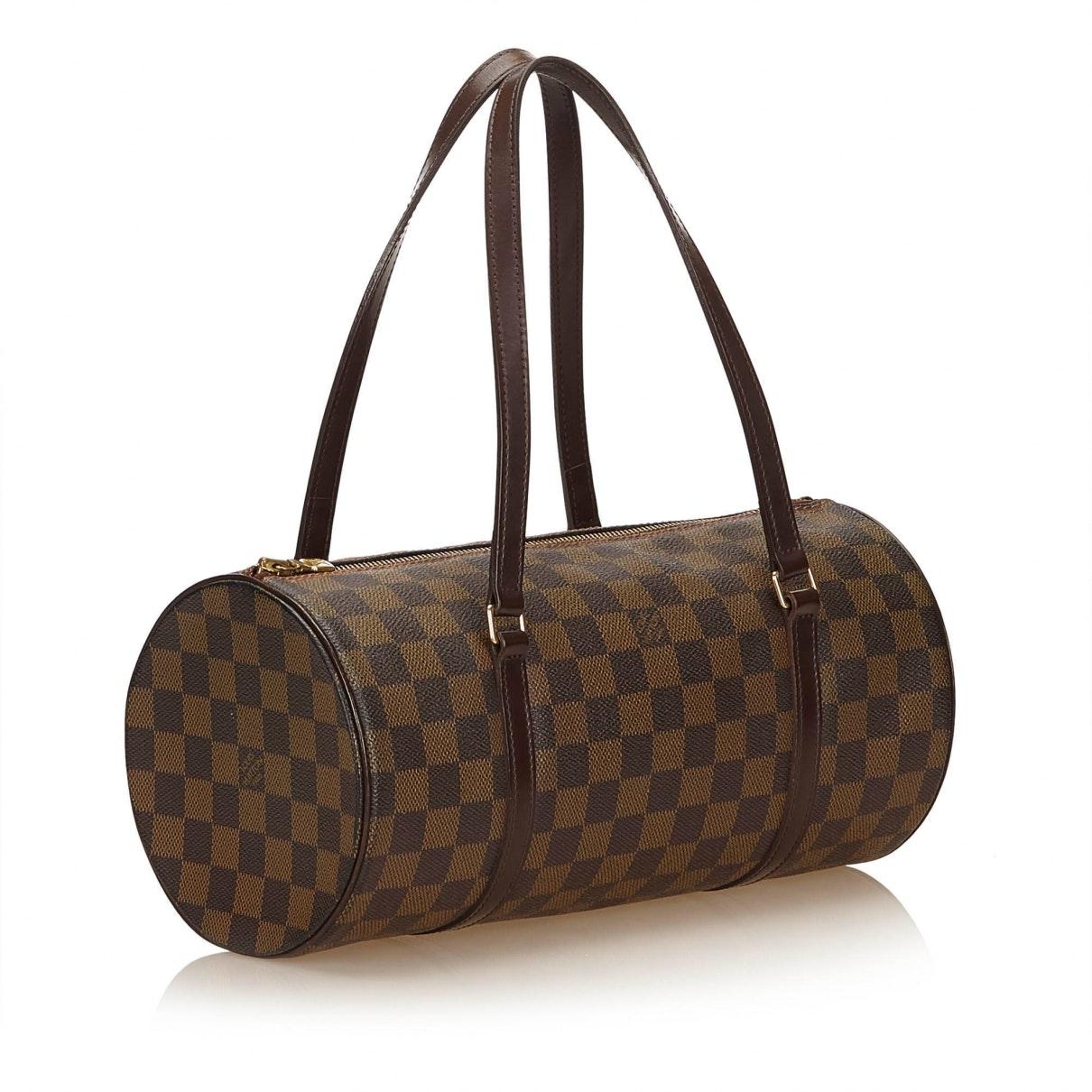 Louis Vuitton Canvas Pre-owned Papillon Cloth Handbag in Brown - Lyst