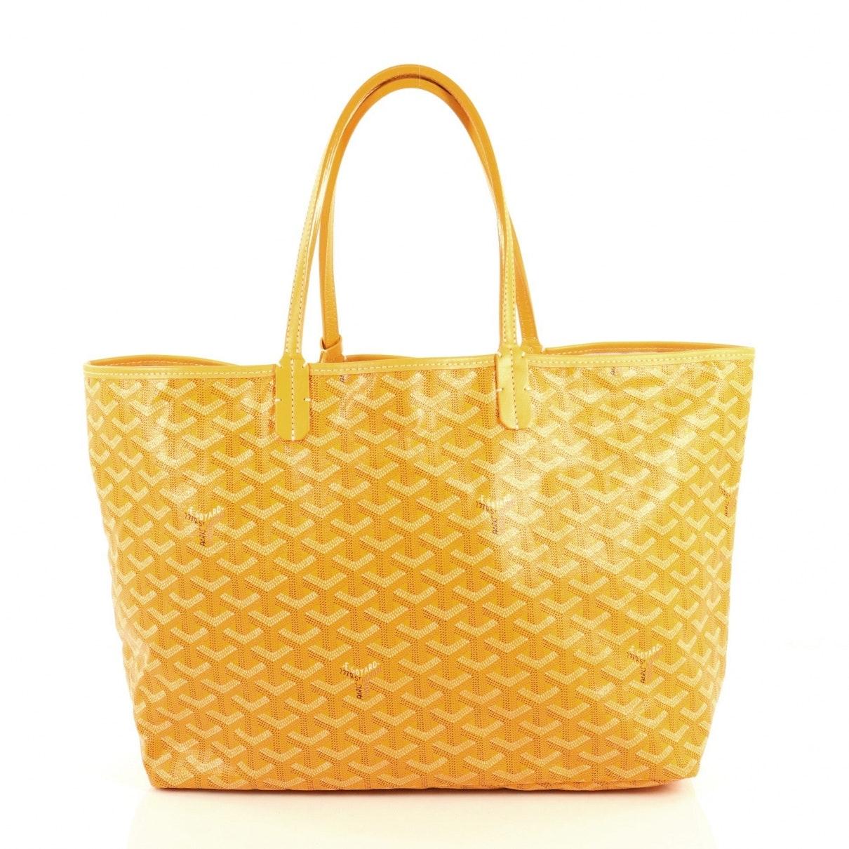 goyard yellow tote bag