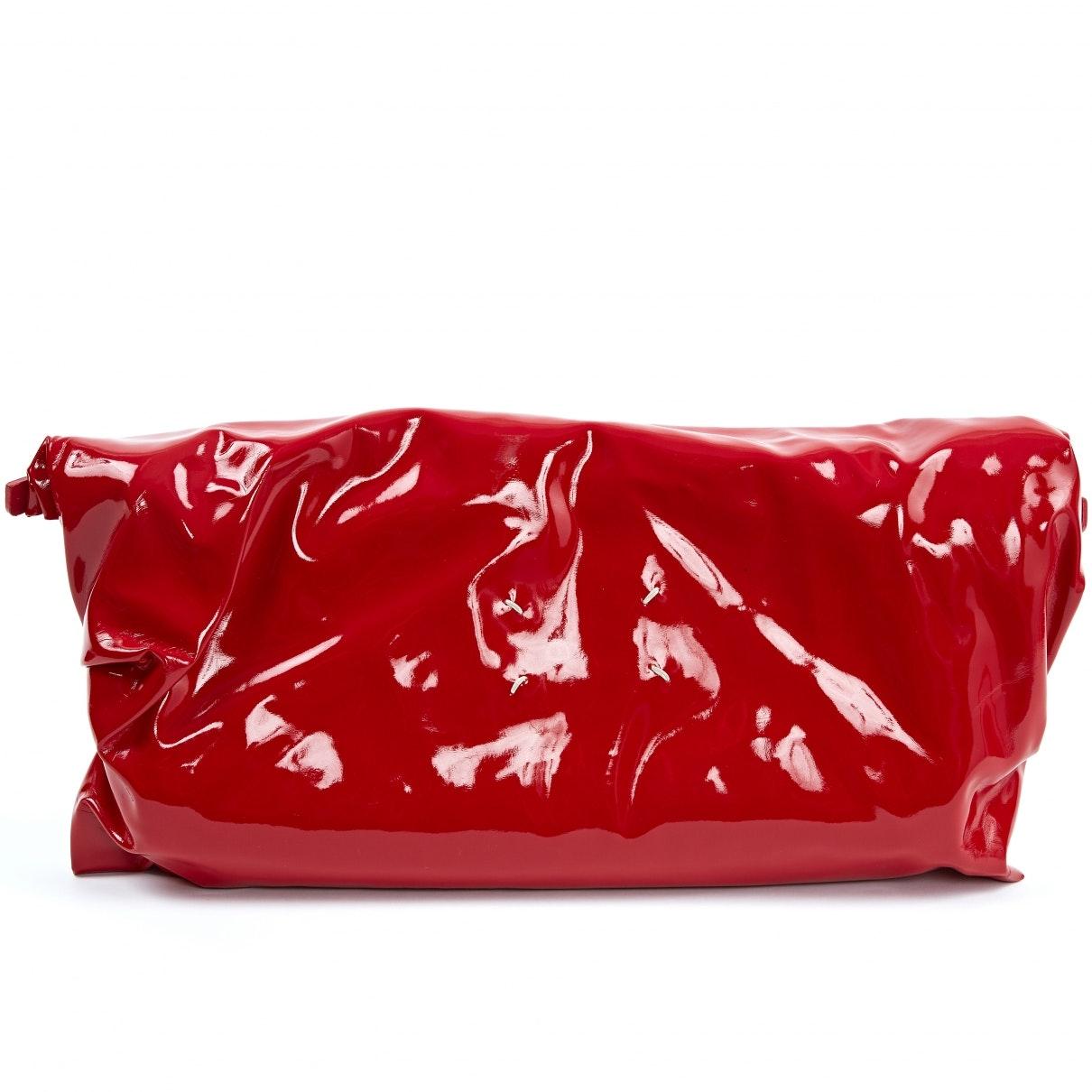 Maison Margiela Red Patent Leather Clutch Bag - Lyst