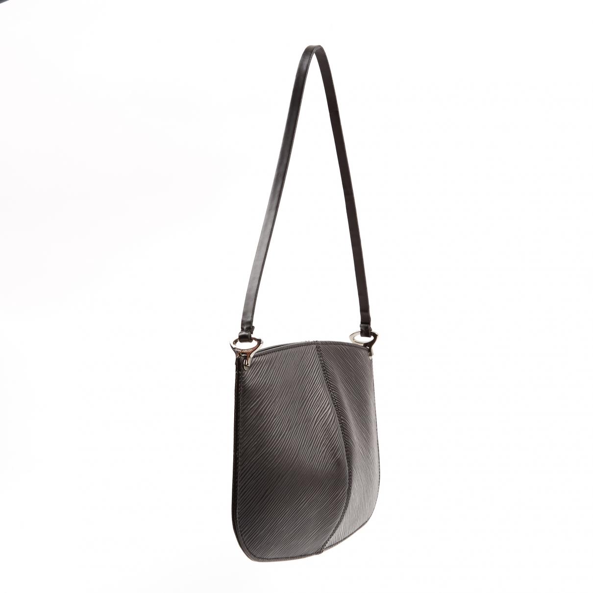 Louis Vuitton Black Leather Handbag in Black - Lyst