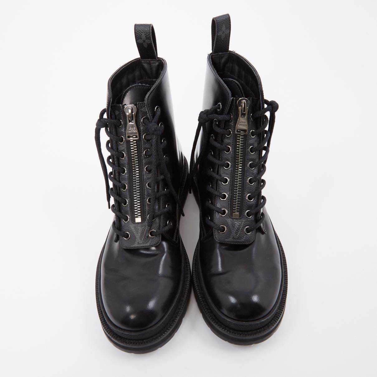 louis vuitton black ice boots