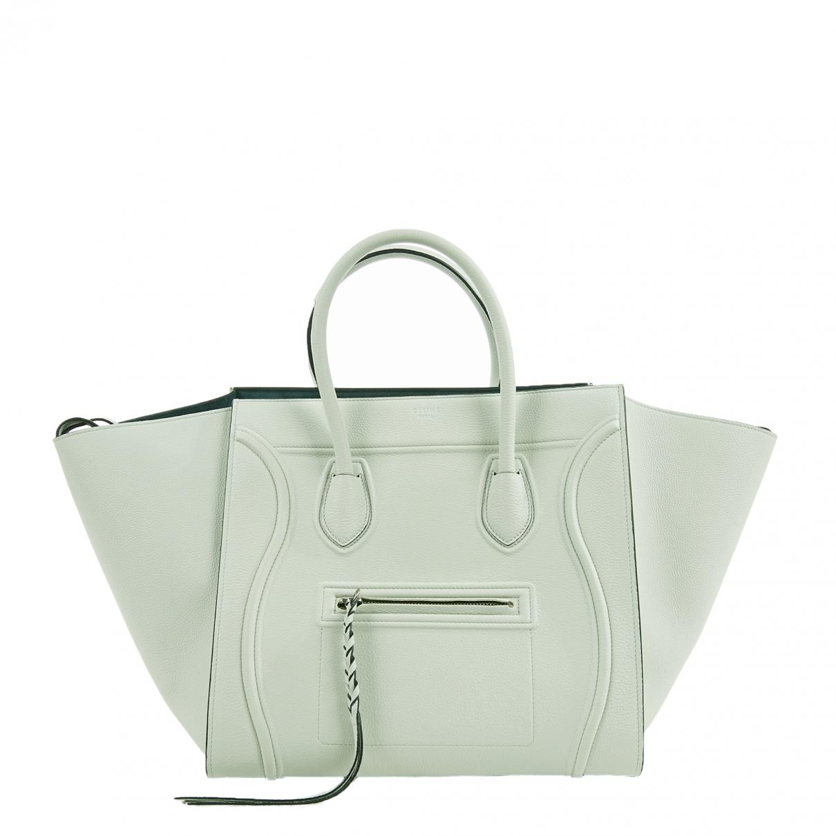 Céline Preowned Luggage Phantom Green Leather Handbags in Green Lyst