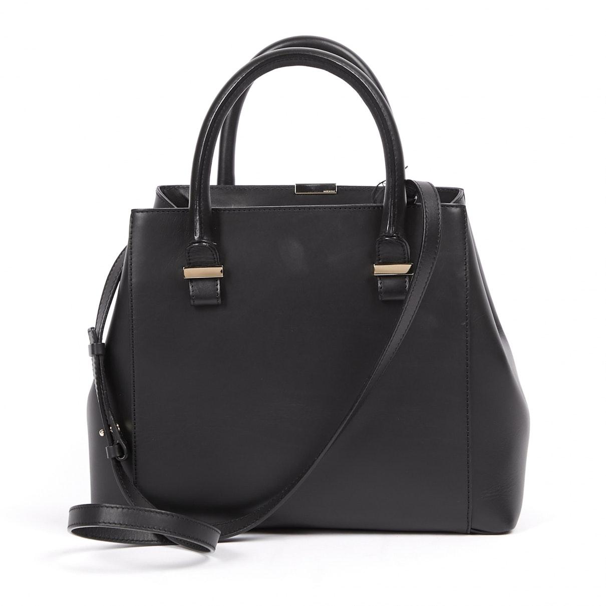 Victoria Beckham Quincy Black Leather Handbag - Lyst