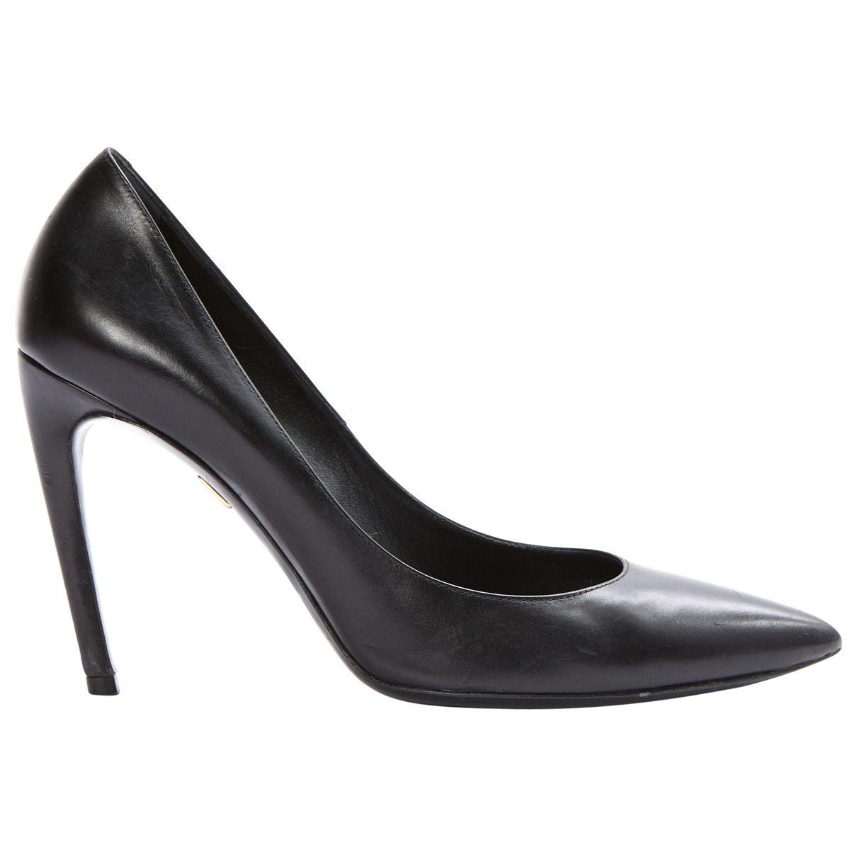 Roger Vivier Black Leather Heels - Lyst