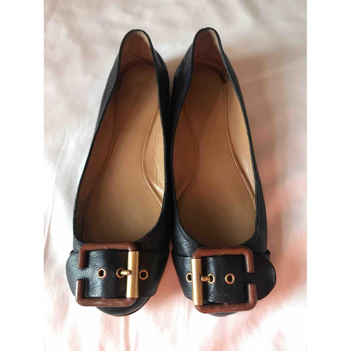 chloe leather ballet flats